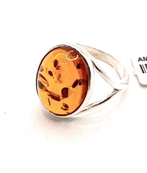 Anello Domar Donna Ambra in Argento Ambra AMBER-AN-8-280 - AMBER-AN-8-280